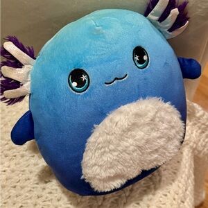 Squishmallow Scented Mystery Squad Series Axolotl Blue Star Eye 8” x 11”